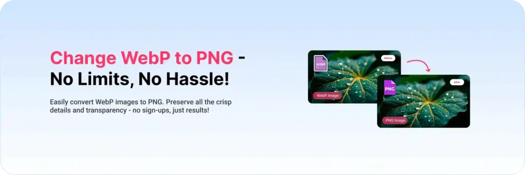 webp to png conversion